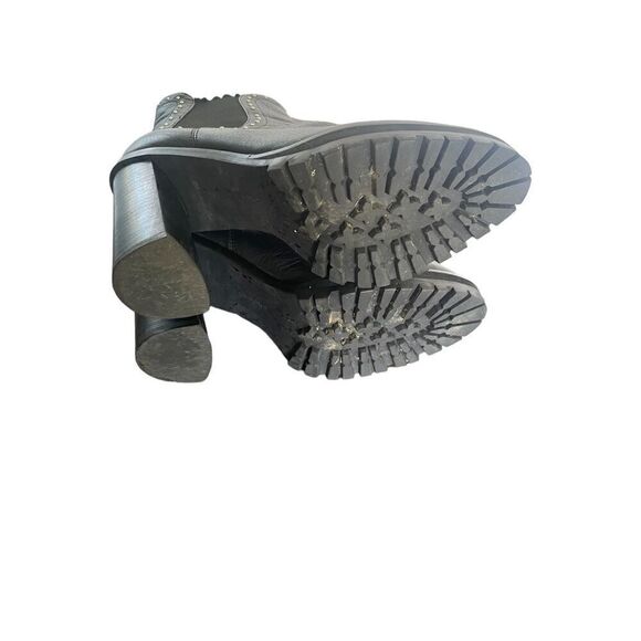 Rebecca Minkoff Eddie Studded Ankle Boots Black Size 8M - Picture 8 of 10